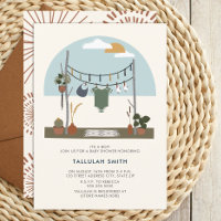 Retro 70s Macrame Planten Clothesline Baby shower