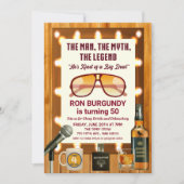 Retro 70s Man Birthday Bachelor Party Kaart (Voorkant)