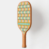 Retro  70s Mid Century geometrisch patroon Pickleball Paddle (Links)
