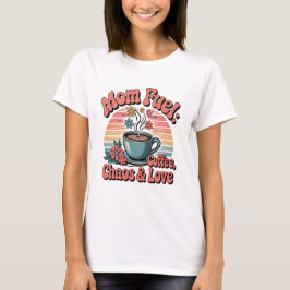 Retro 70s Mom Fuel: Koffie, Chaos & Liefde T-shirt