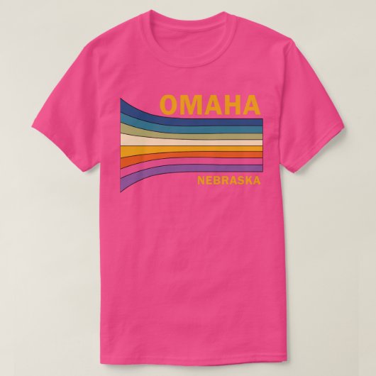 Retro  70's Omaha Nebraska Gift T-shirt (Design voorkant)