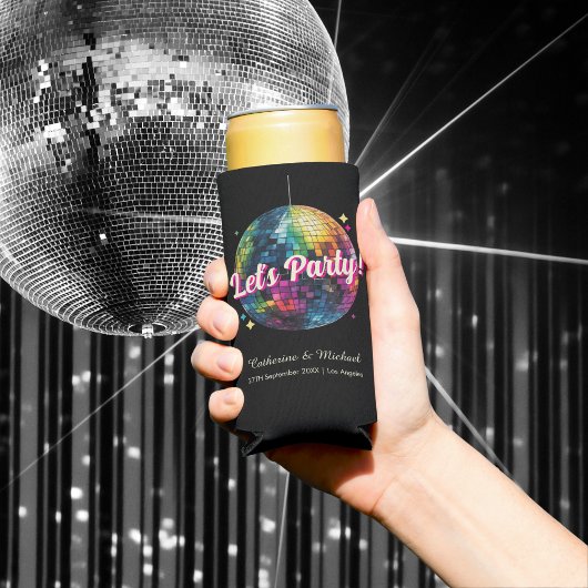 Retro 70's Party Disco Ball Sparkle Glam Wedding