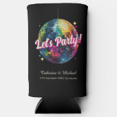 Retro 70's Party Disco Ball Sparkle Glam Wedding (Voorkant)