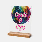 Retro 70's Party Disco Ball Wedding Cards & Gifts (Angle)