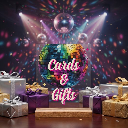 Retro 70's Party Disco Ball Wedding Cards & Gifts