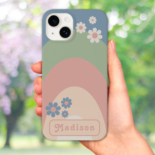 Retro 70s  Pastel Arch Voeg Naam toe Case-Mate iPhone 14 Hoesje