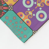 Retro 70s Patchwork Fleece Deken (Hoek)