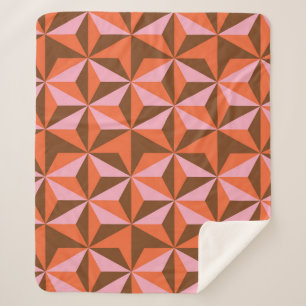 Retro 70's:  patroonachtergrond sherpa deken