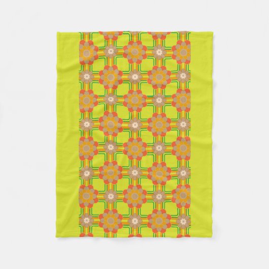 Retro / 70s Patroonchic Fleece Blanket (Voorkant)
