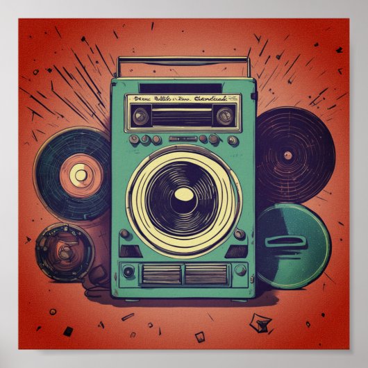 Retro 70's poster (Voorkant)