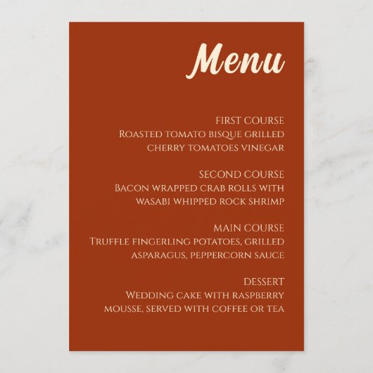 Retro 70s Rainbow Groovy Arch Foto Menu (Achterkant)