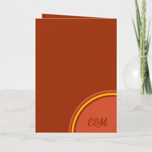 Retro 70s Rainbow Groovy Arch Foto Programma (Achterkant)