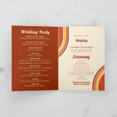 Retro 70s Rainbow Groovy Arch Foto Programma (Binnen)