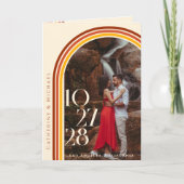 Retro 70s Rainbow Groovy Arch Foto Programma (Voorkant)