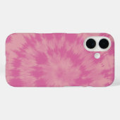 Retro 70s roze Hippie Tie Dye Abstract ontwerp Case-Mate iPhone Case (Achterkant (horizontaal))
