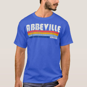 Retro 70s Stijl Abbeville Louisiana T-shirt