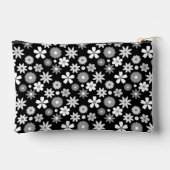 Retro 70s Stijl Bloem Monochroom RPT Patroon Etui (Achterkant)