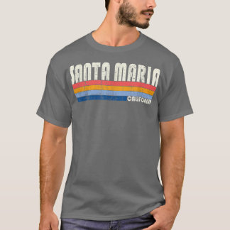 Retro 70s Stijl Santa Maria, CA T-shirt