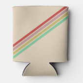 Retro  70's Stripe Blikjeskoeler (Voorkant)