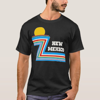 Retro 70s Stripe Reizen New Mexico T-shirt