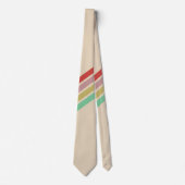 Retro 70's Stripe Stropdas (Voorkant)