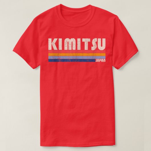 Retro  70s Style Kimitsu, Japan T-shirt (Design voorkant)