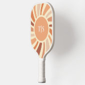Retro 70s Sunburst Monogram Pickleball Paddle (Links)