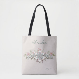 Retro 70's ventilatorkracht groen-witte bride draagtas