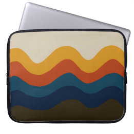 Retro  70's Waves Laptop Sleeve