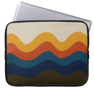 Retro  70's Waves Laptop Sleeve