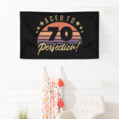Retro 70th Birthday Humor Spandoek (Insitu)