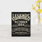 Retro 71e verjaardag voor mannen 71 jaar oud 19 ok kaart (Gele Bloem)