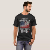 Retro 73e Bday maakt Amerika groot sinds 1949 T-shirt (Voorkant volledig)