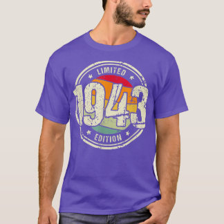 Retro 79 jaar oude Vintage 1943 Limited Edition 79 T-shirt