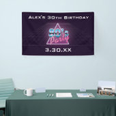 Retro 80-partijbanner spandoek (Beurs)