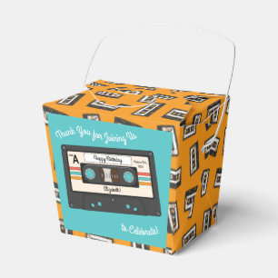 Retro 80's 90 Cassettebandje Music Birthday Party Bedankdoosjes