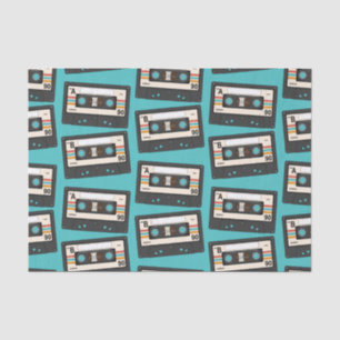 Retro 80's 90 Cassettebandje Music Birthday Party Tissuepapier