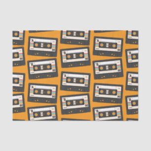Retro 80's 90 Cassettebandje Music Birthday Party Tissuepapier