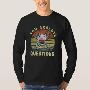 Retro 80s 90s Axolotl U Axolotl Vragen jongens G T-shirt