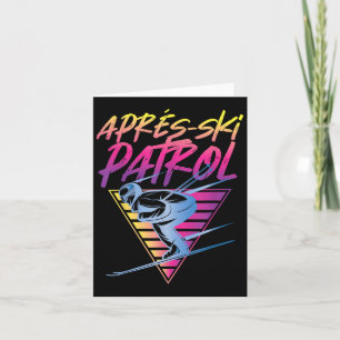 Retro 80s Apres Ski Patrol Kaart