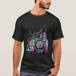  retro 80s Boom Box Stereo T-shirt