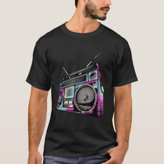  retro 80s Boom Box Stereo T-shirt
