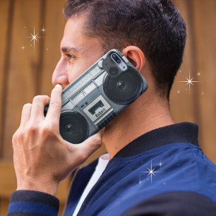 Retro 80s Boombox Cassette Speler iPhone 13 Hoesje