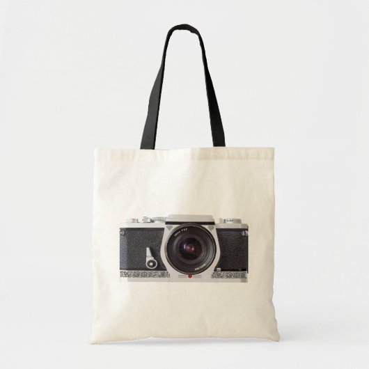 Retro 80s Camera Canvas Grocery Bag Tote Bag (Voorkant)