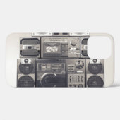 Retro 80s Cassette Recorders Patroon. Case-Mate iPhone Case (Achterkant (horizontaal))
