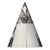 Retro 80s Cassette Recorders Patroon. Feesthoedjes (Achterkant)