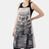 Retro 80s Cassette Recorders Patroon. Schort (Insitu)