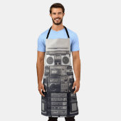 Retro 80s Cassette Recorders Patroon. Schort (Gedragen)