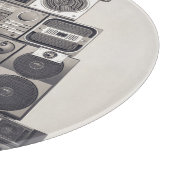 Retro 80s Cassette Recorders Patroon. Snijplank (Hoek)