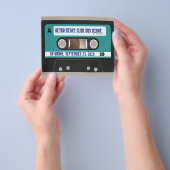 Retro 80s Cassettebandje Persoonlijk Flyer (Hand)